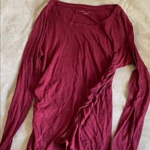 Liz Lange long sleeve maternity shirt